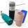 Glass Drinking Water Bottle Silicone Sleeve with CupLidCap